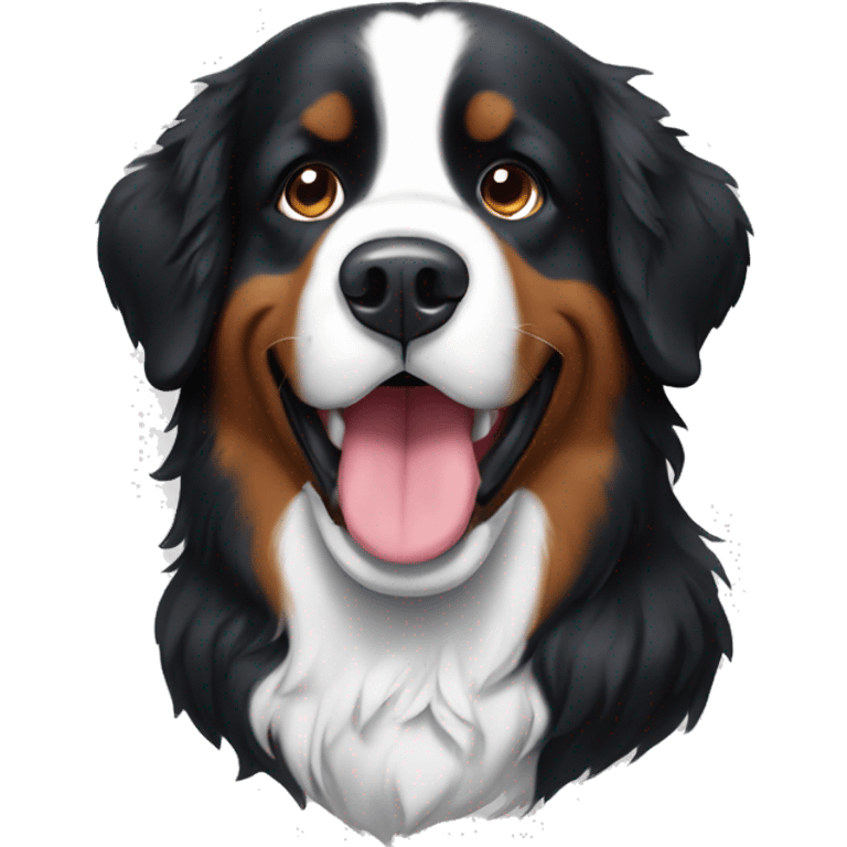 Christmas bernese mountain dog emoji