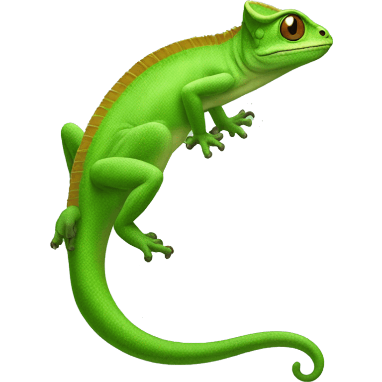 Camaleon green emoji