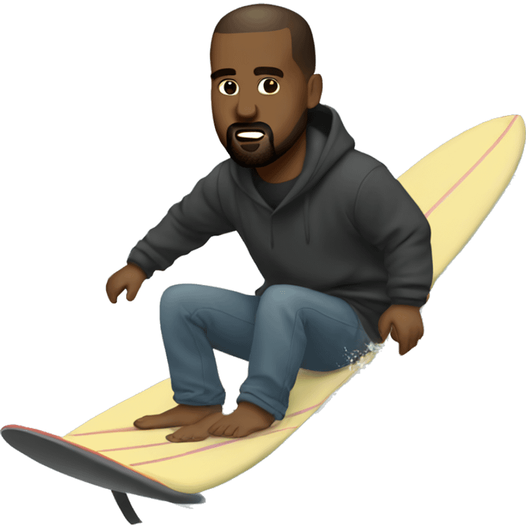 Kanye west surfing emoji