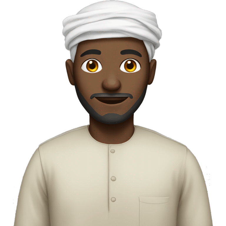 African Muslim man emoji