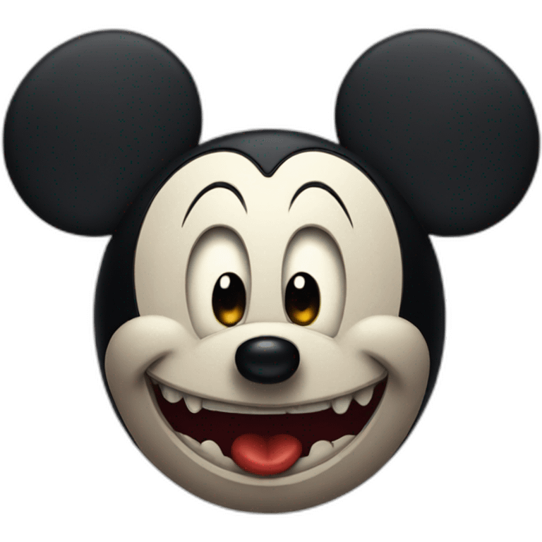 Horror Scary Mickey emoji