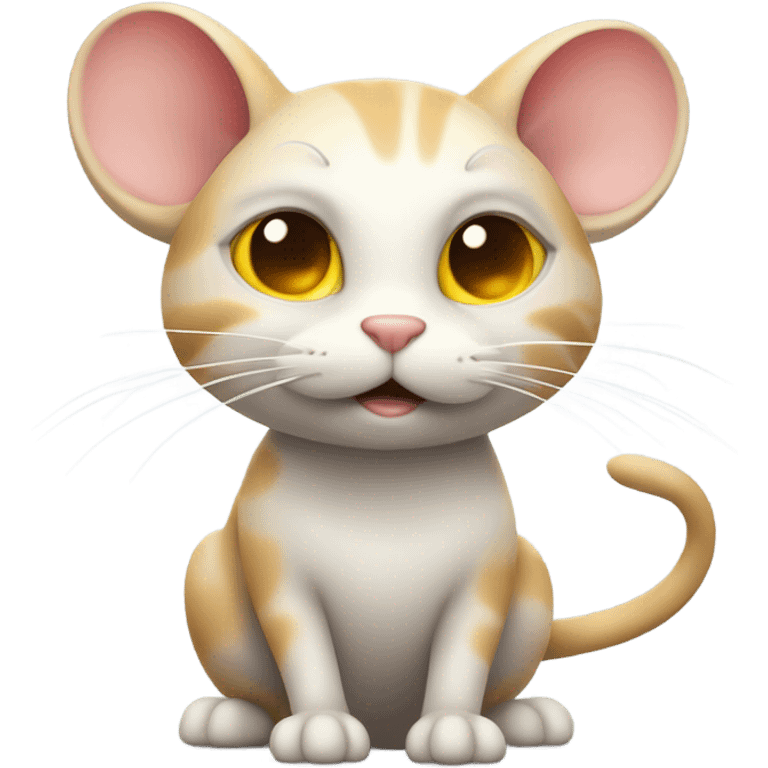 Cat and mouse emoji