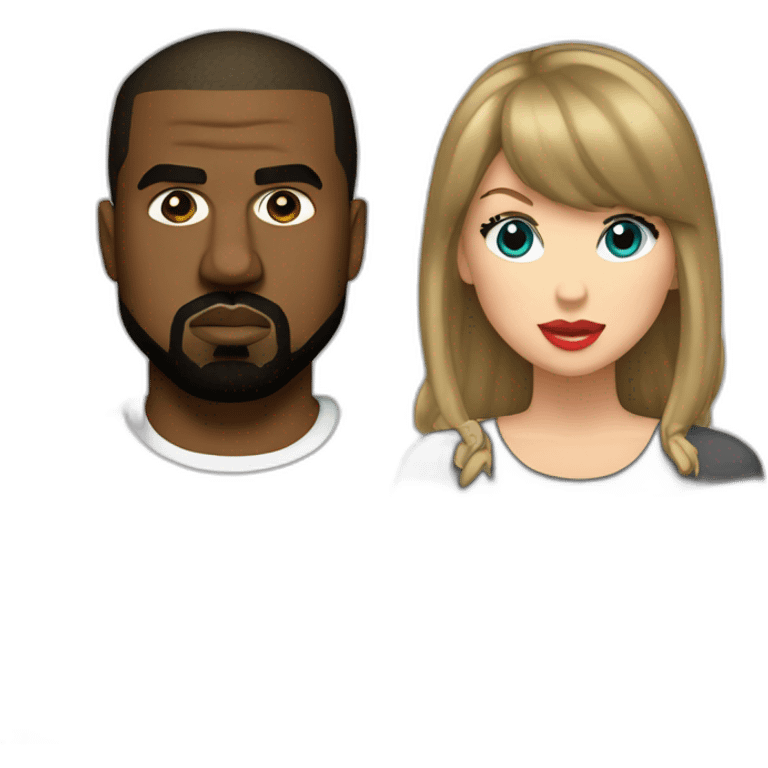 KANYE WEST AND TAYLOR SWIFT emoji