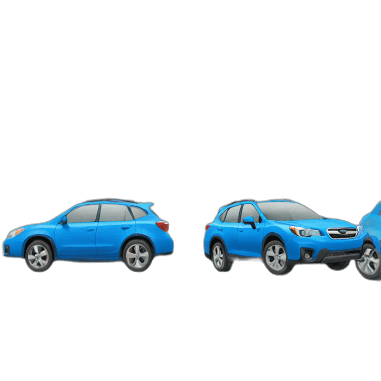 blue subaru car emoji