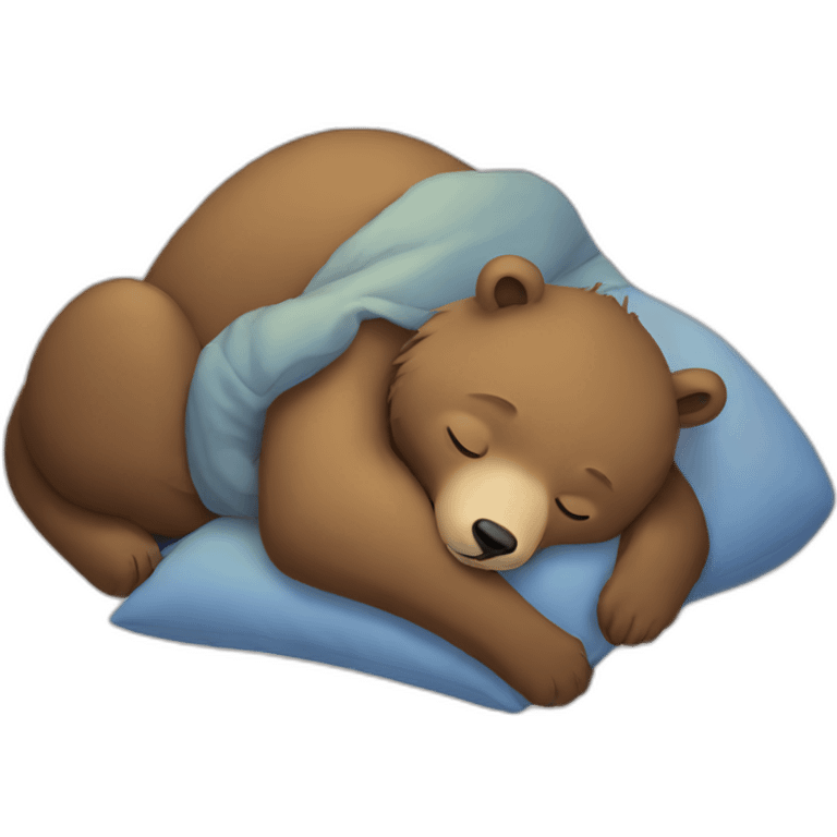 Sleeping bear emoji