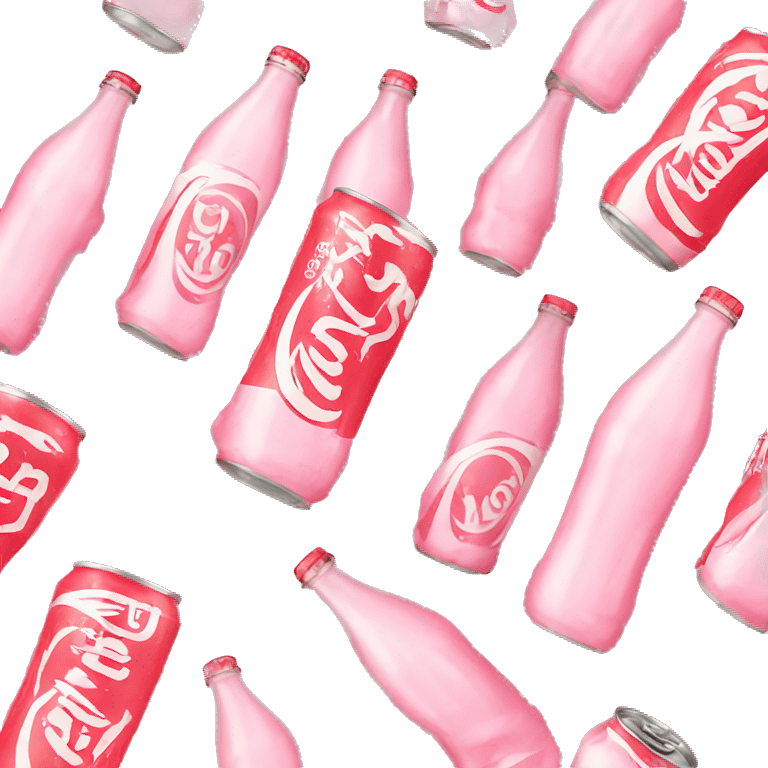 Light pink coke emoji