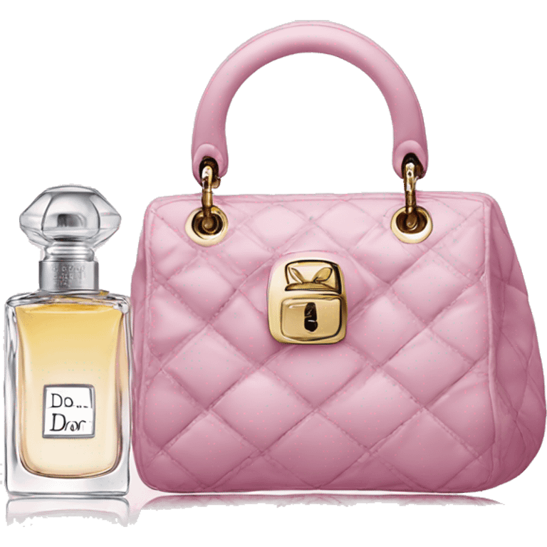 Dior bag perfumes and makeup emoji