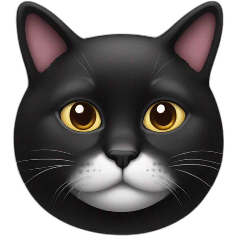 black fat cat emoji