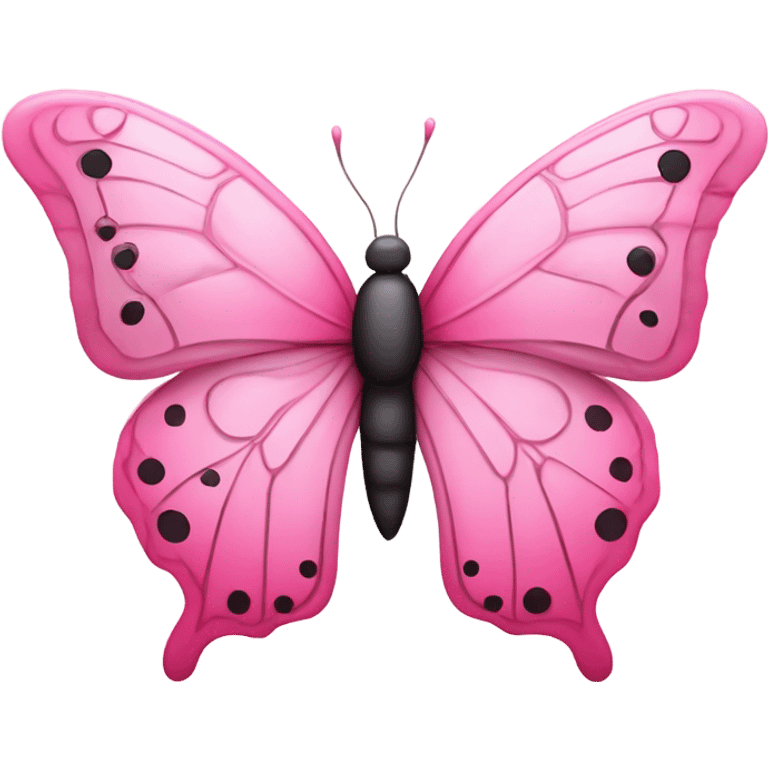 Pink butterfly  emoji