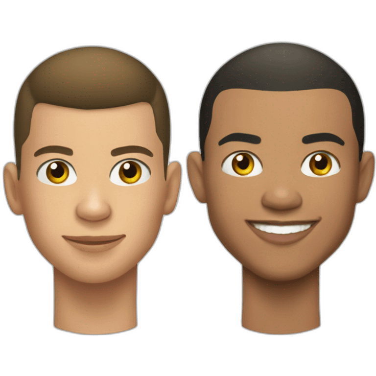 Mbappe et ronaldo emoji