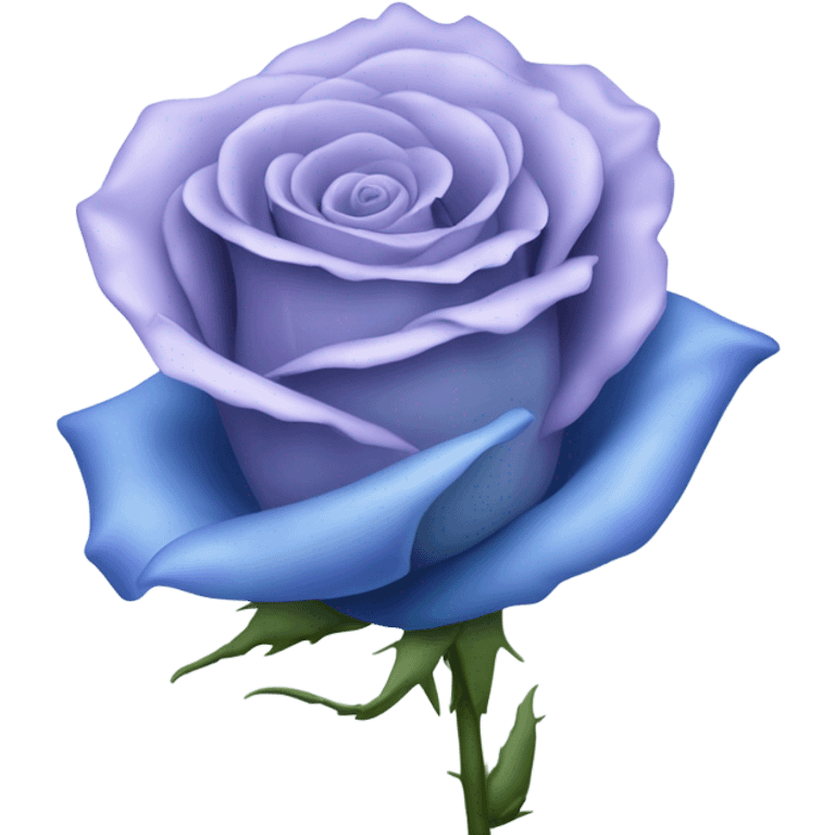 Blue rose emoji