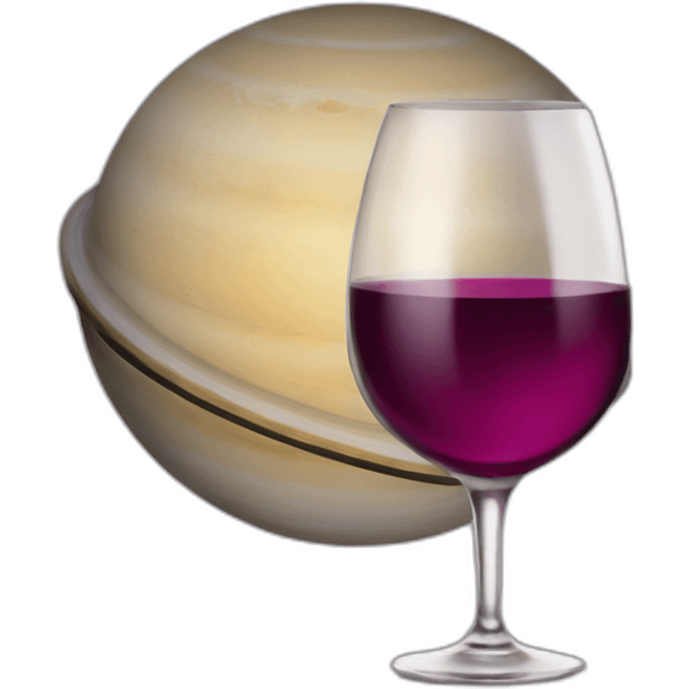 Saturn’s wine emoji