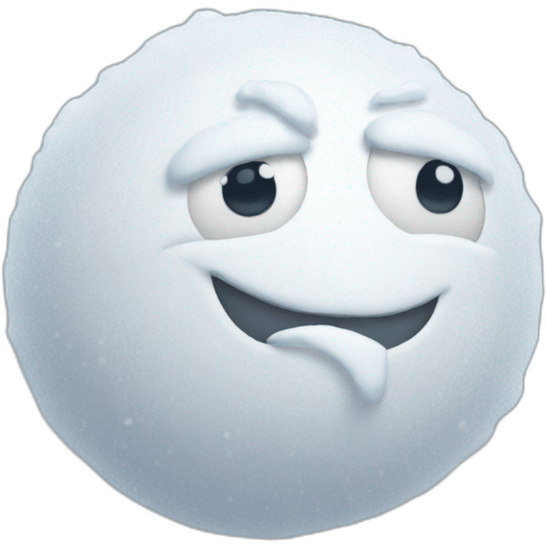 Snow ball emoji