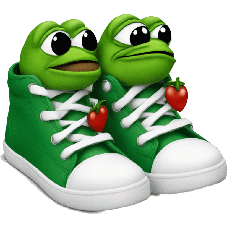 Pepe the frog kiss shoe emoji