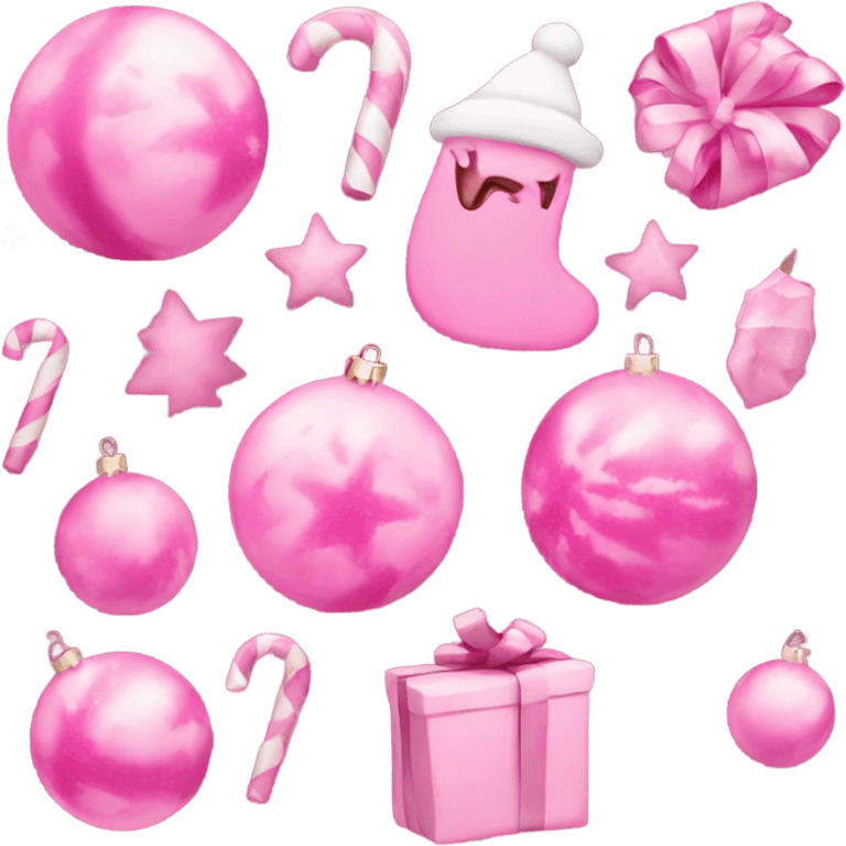 Pink Christmas  emoji