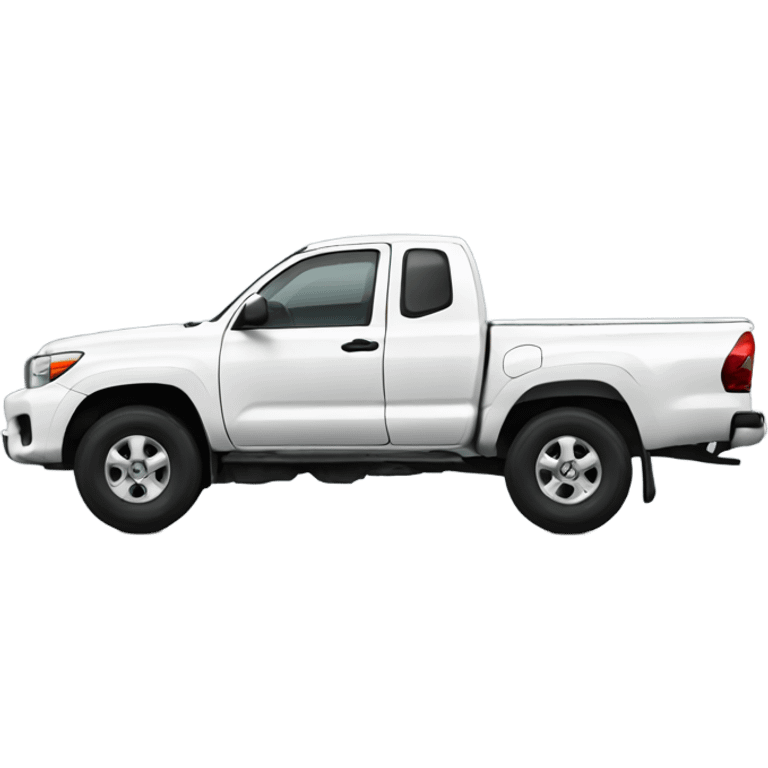 white toyota single cab truck  emoji