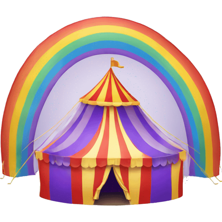 rainbow circus tent emoji