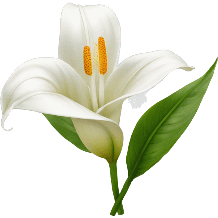 Peace lilies flower emoji