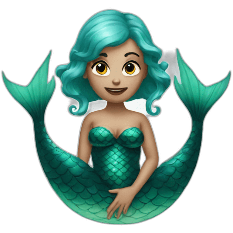 siren evil mermaid emoji