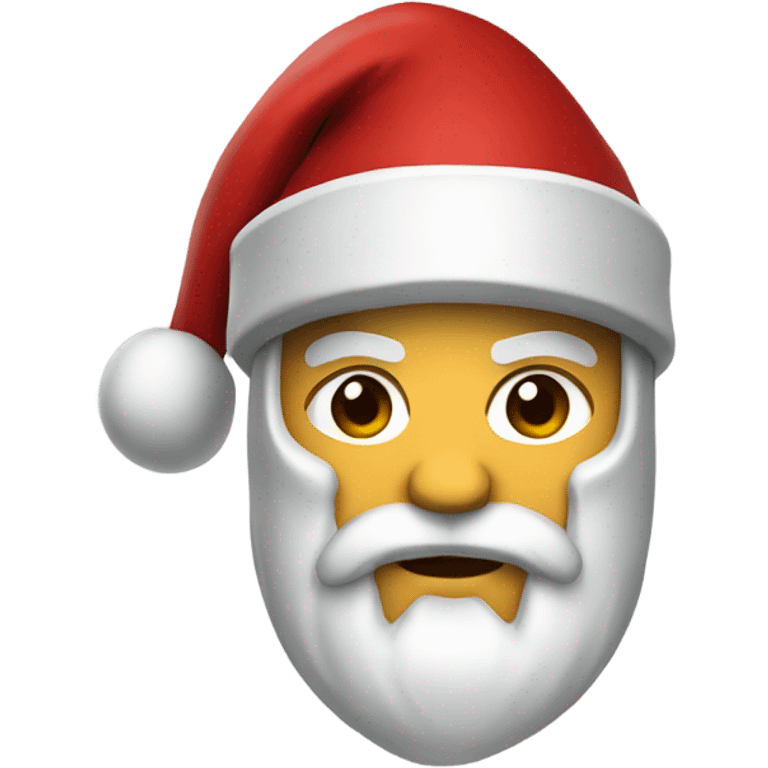 spartan male wearing santa hat emoji