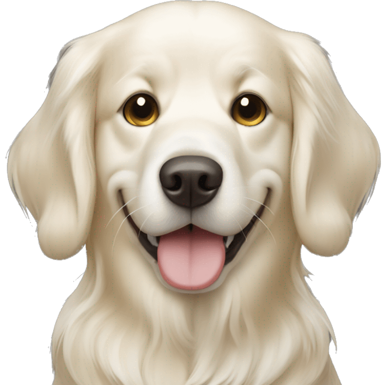 English creme golden retriever  emoji