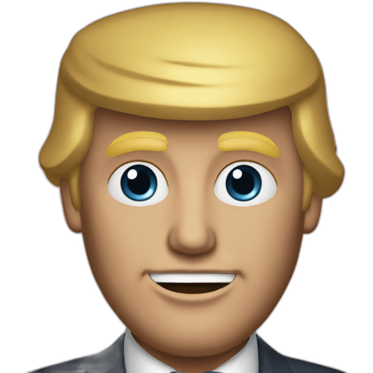 Donald Trump in the 80s emoji