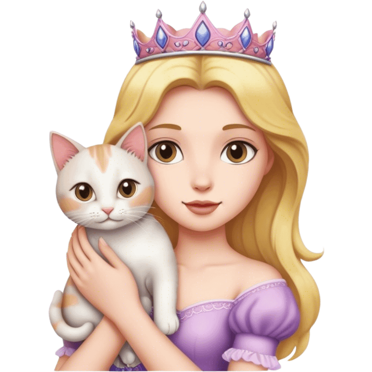 princess with a cat emoji