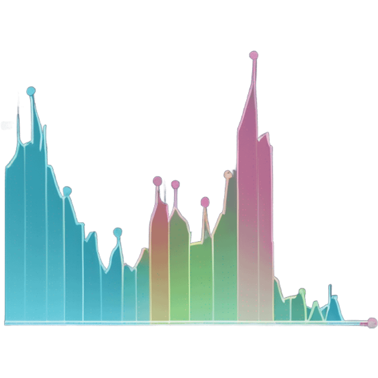 vaporware color trending up chart emoji