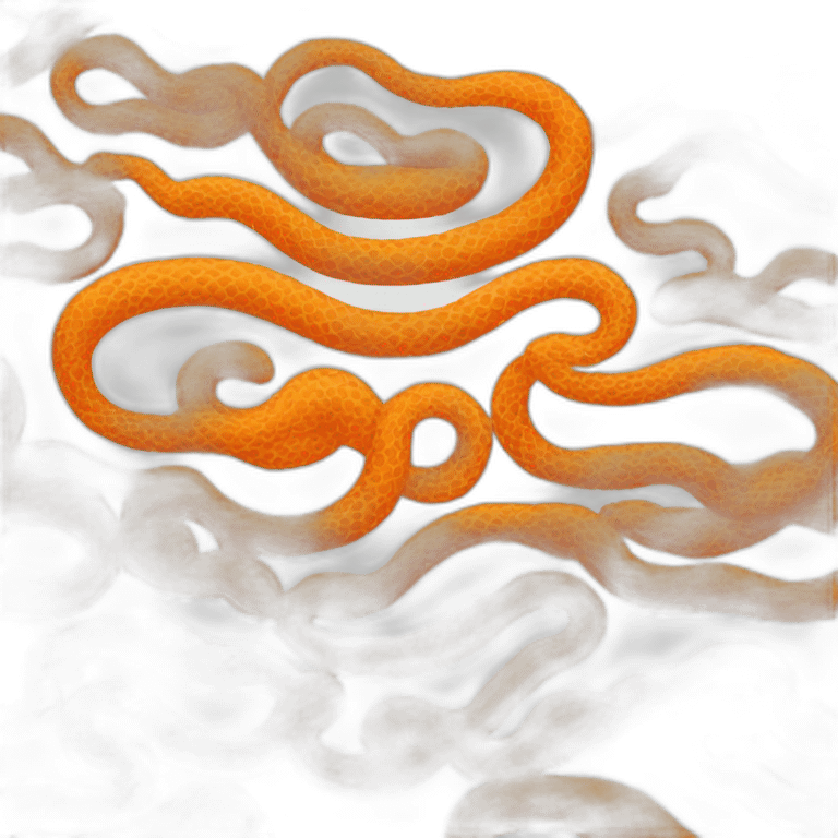 Serpent orange emoji