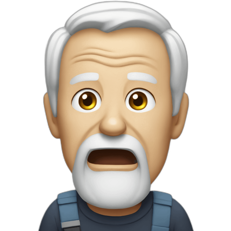 old man yells at serverless emoji