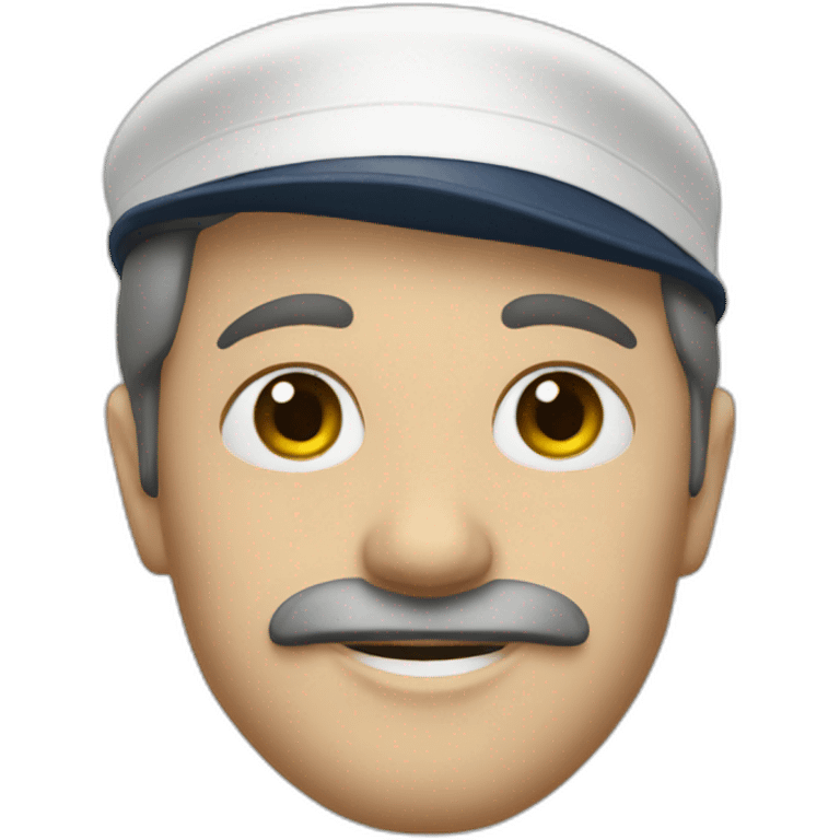 A sailor in a panama emoji