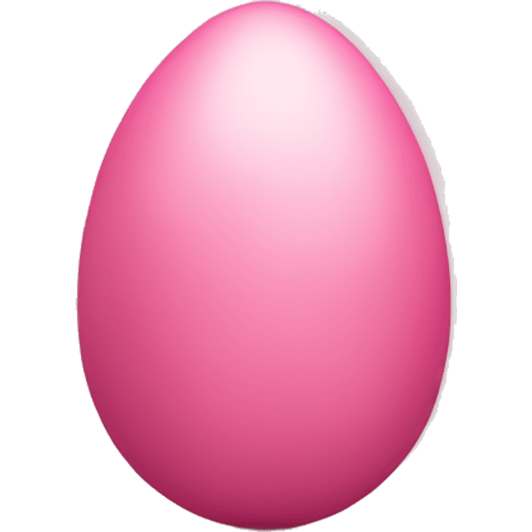 Pink egg with pointy top emoji