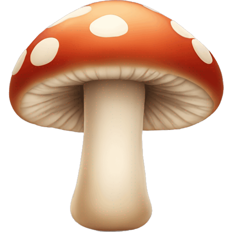 A cute mushroom with face emoji