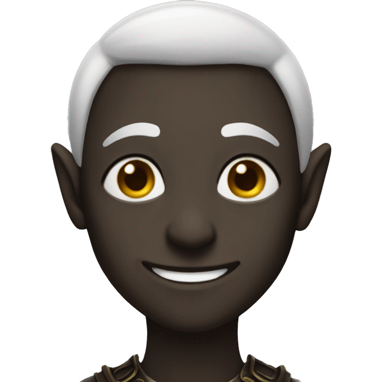 a dark elf boy emoji