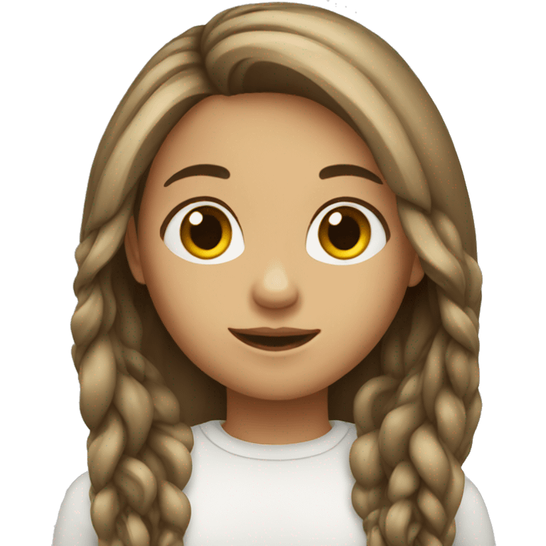 Girl with long hair emoji