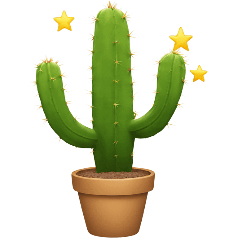 cactus with huge star emoji