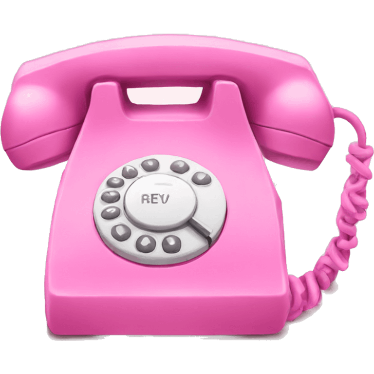 Pink phone  emoji