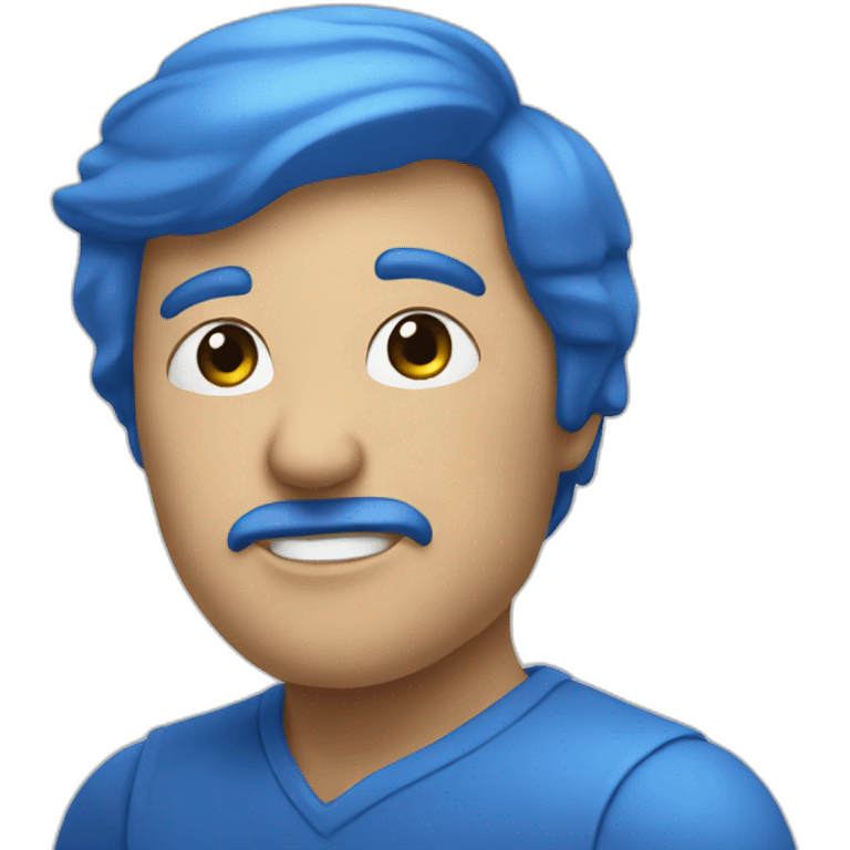 Blue symbol of Speaking emoji