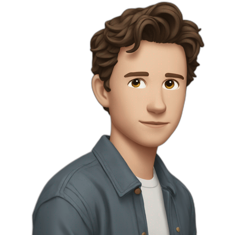 Tom Holland in from horse emoji