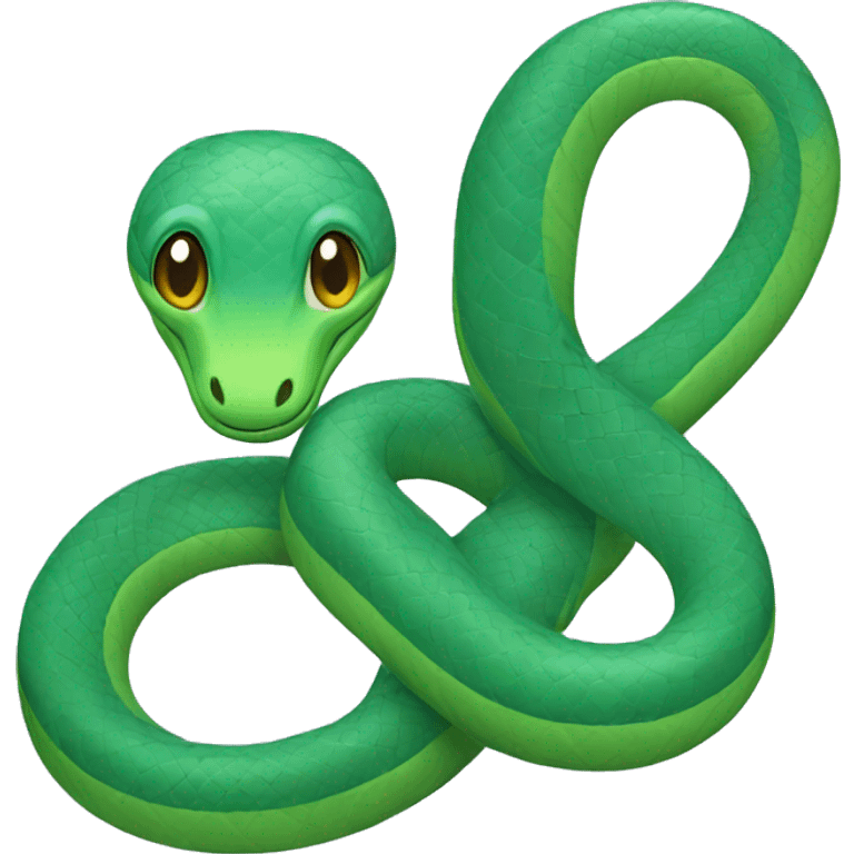 blue and green Snake couple emoji