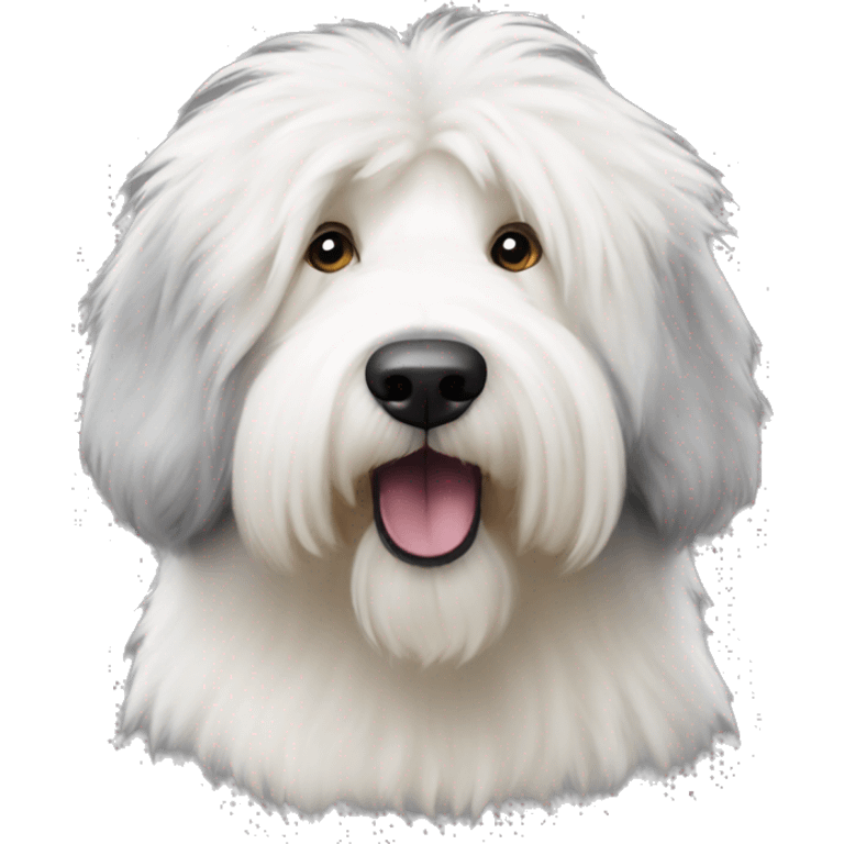 Dog old english sheepdog birthday emoji