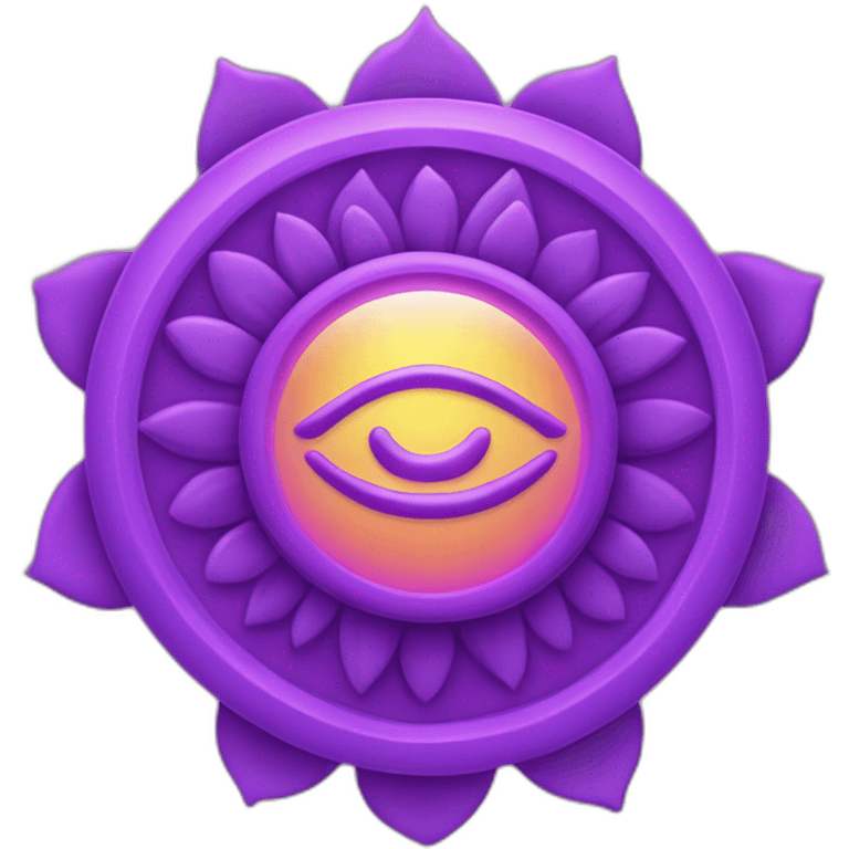 Sahasrara chakra detailed emoji