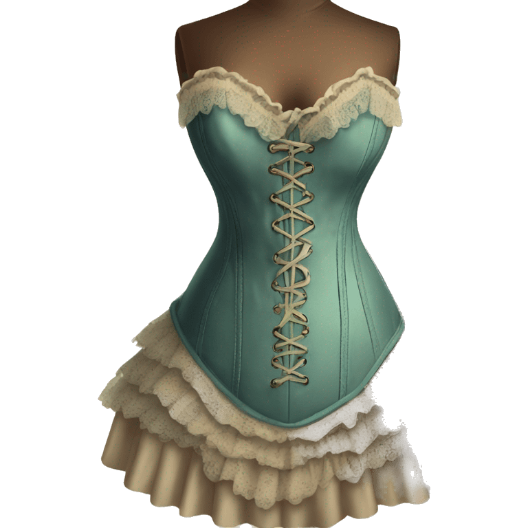 Beautiful vintage corset dress  emoji