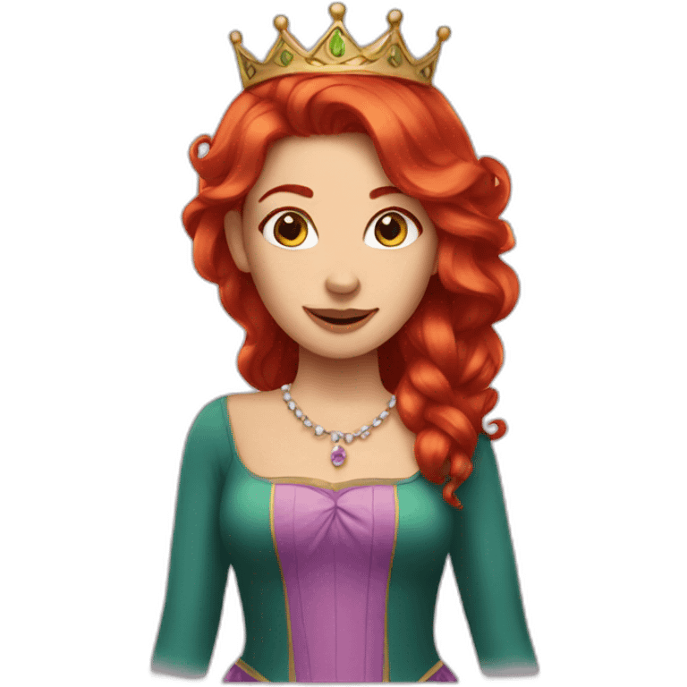 red hair princess emoji