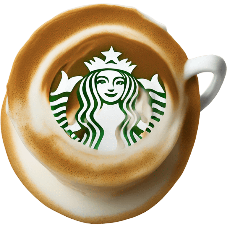 Starbucks latte emoji