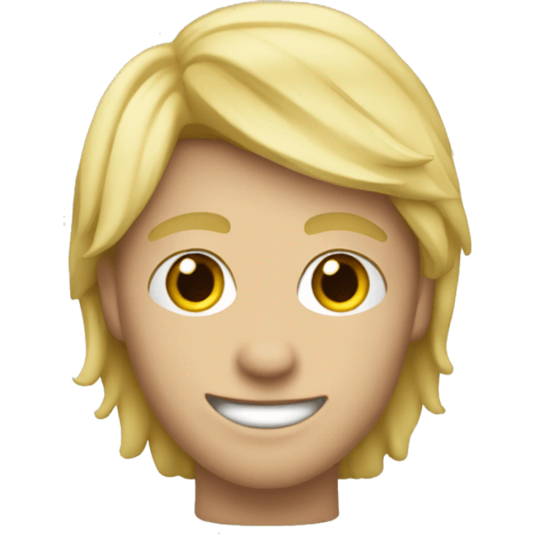 A blonde skater boy emoji