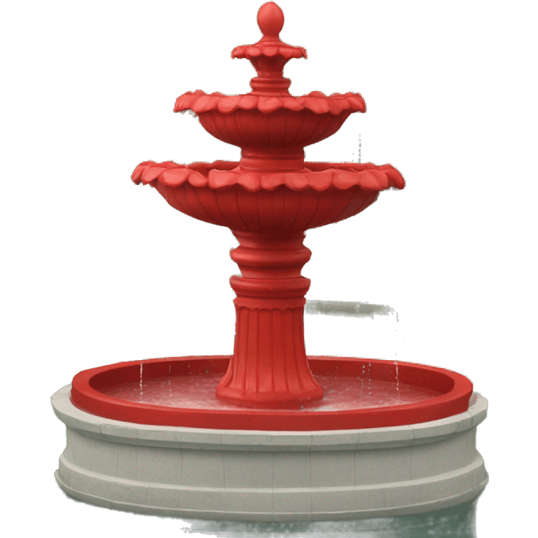 Red fountain emoji