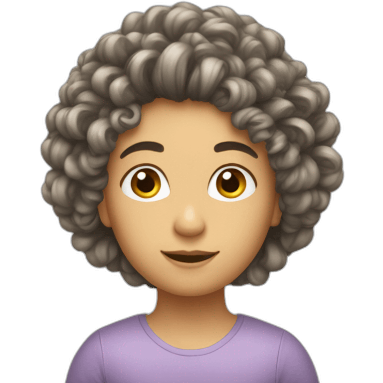 Cheveux bouclés  emoji