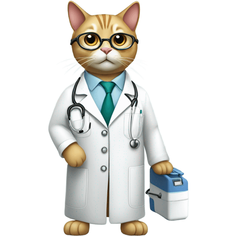 Cat doctor emoji