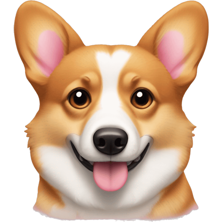 Corgi with hearts in eye emoji